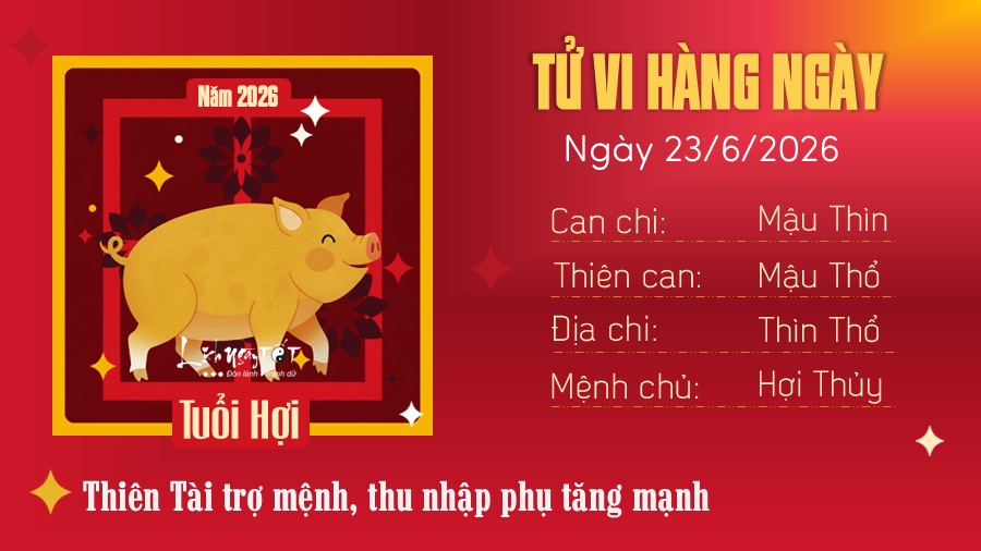 Tu vi hang ngay 23/6/2026 cua Hoi