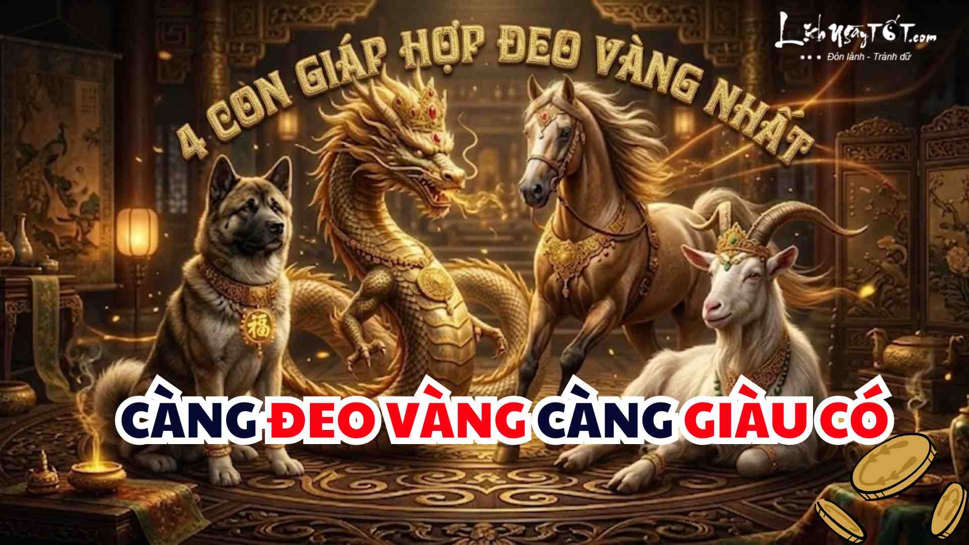 Top 4 con giáp hợp đeo vàng nhất Top 4 con giap hop deo vang nhat