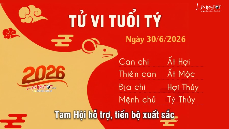 Tu vi hang ngay 30/6/2026 - Ty