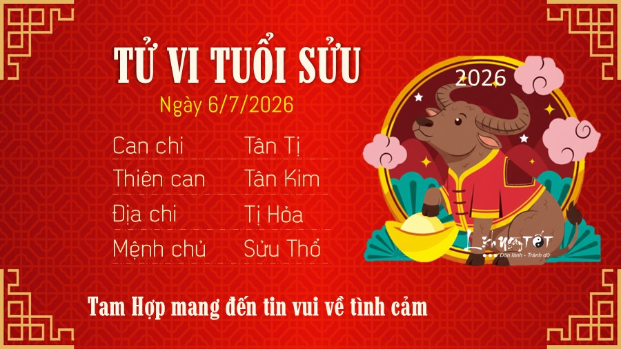Tu vi hang ngay 6/7/2026 cua 12 con giap - Suu