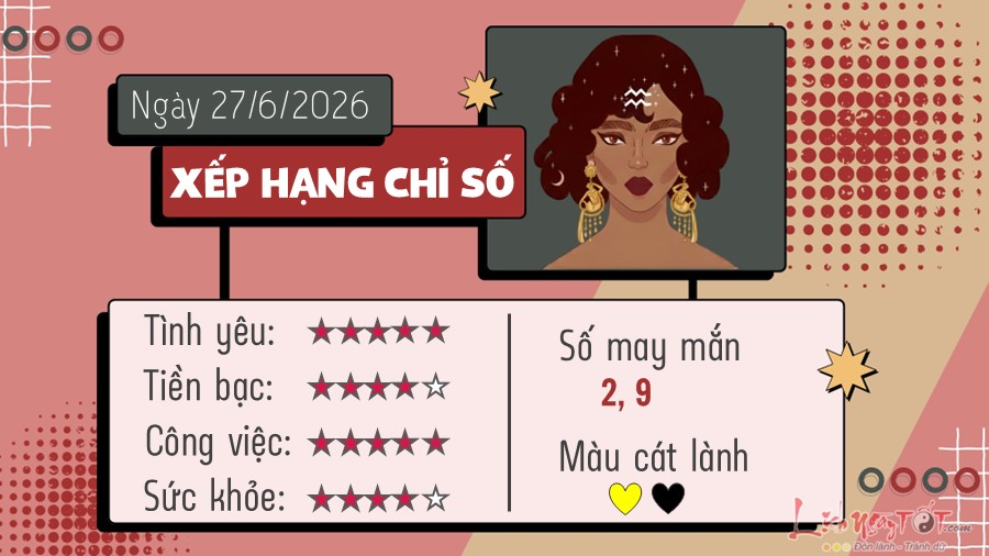 Tu vi hang ngay 27/6/2026 cua Bao Binh
