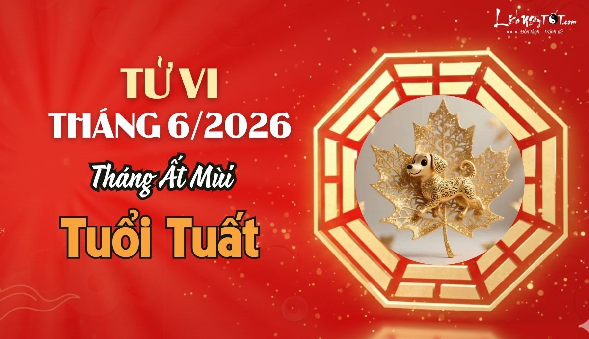 Tu vi thang 6/2026 tuoi Tuat am lich