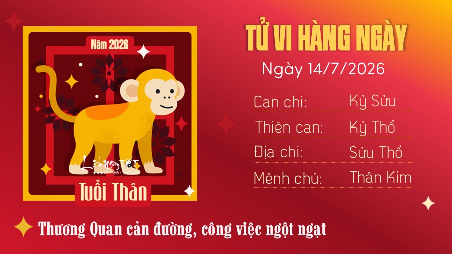 Tu vi hang ngay 14/7/2026 - Than