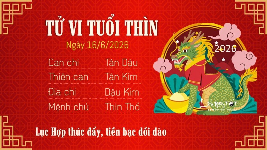Tu vi hang ngay 16/6/2026 cua Thin