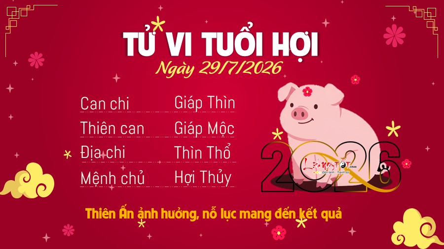 12 Tu vi hang ngay 29-7-2026 - Hoi