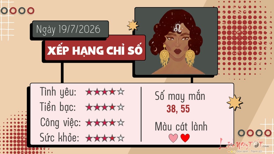 tu vi hang ngay 19 7 2026 - Su Tu