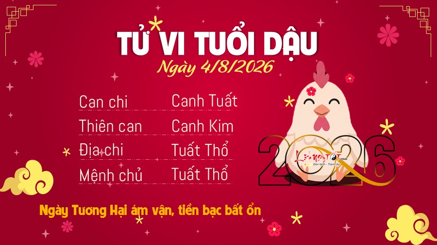 Tu vi hang ngay 4/8/2026 cua Dau