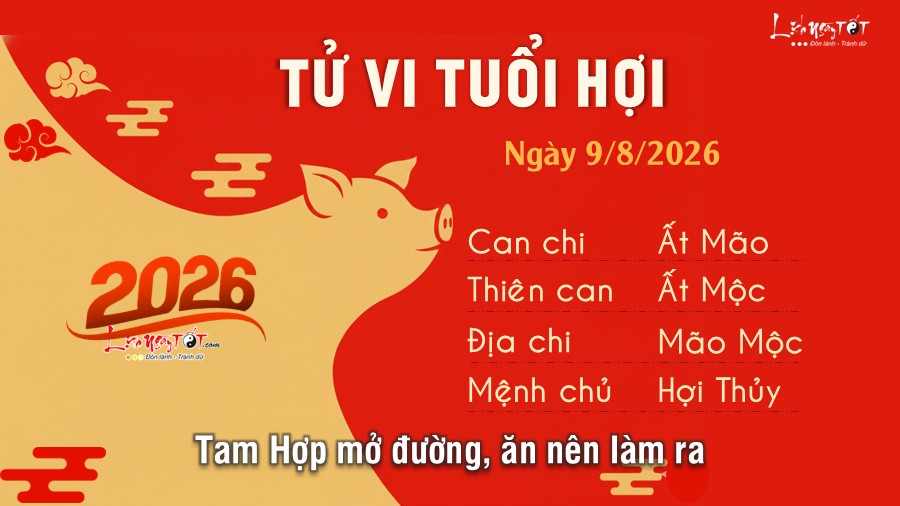 Tu vi hang ngay 9/8/2026 cua - Hoi