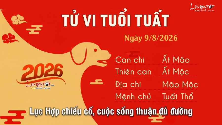 Tu vi hang ngay 9/8/2026 cua - Tuat