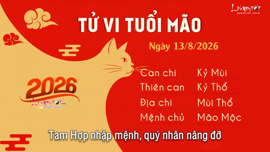 4 Tu vi hang ngay 13-8-2026 - Mao