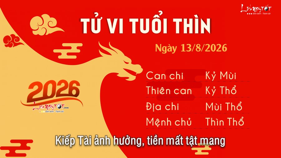 5 Tu vi hang ngay 13-8-2026 - Thin
