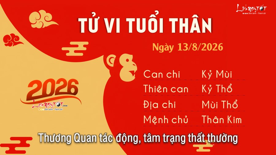 9 Tu vi hang ngay 13-8-2026 - Than