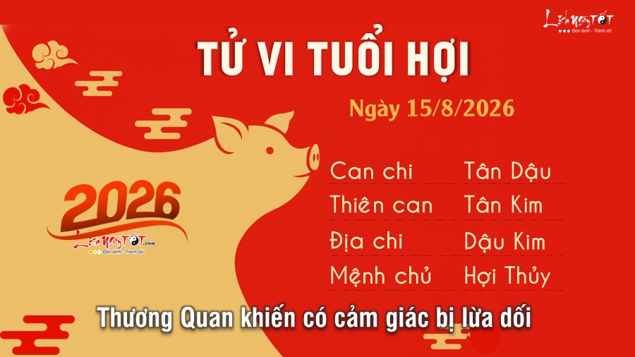 Tu vi hang ngay 15/8/2026 cua 12 con giap - Hoi