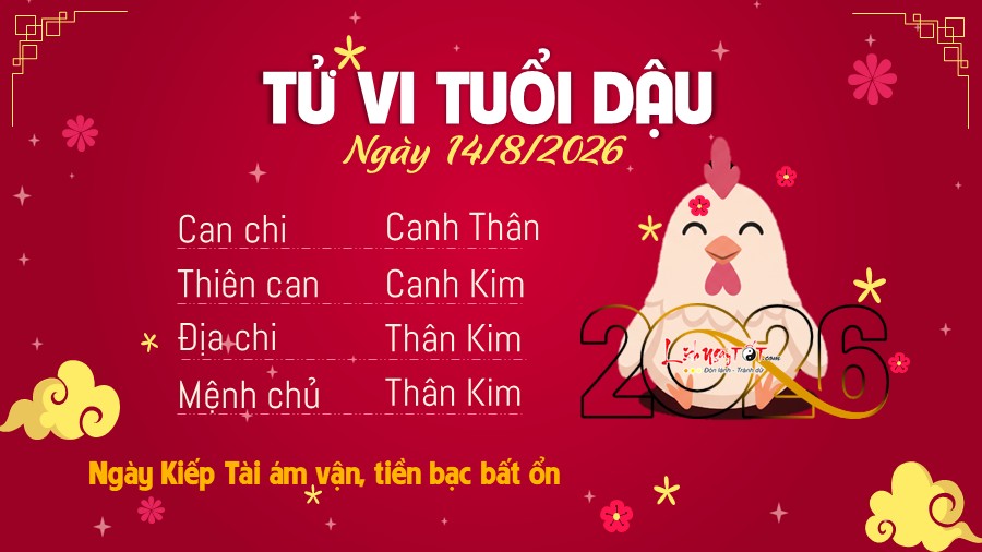 Tu vi hang ngay 14/8/2026 - Dau