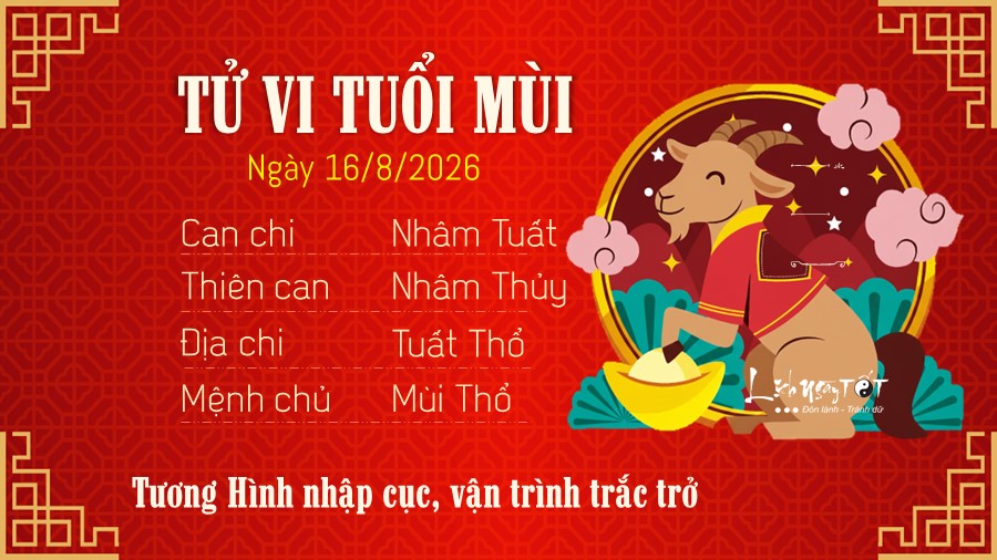 8 Tu vi hang ngay 16-8-2026 - Mui