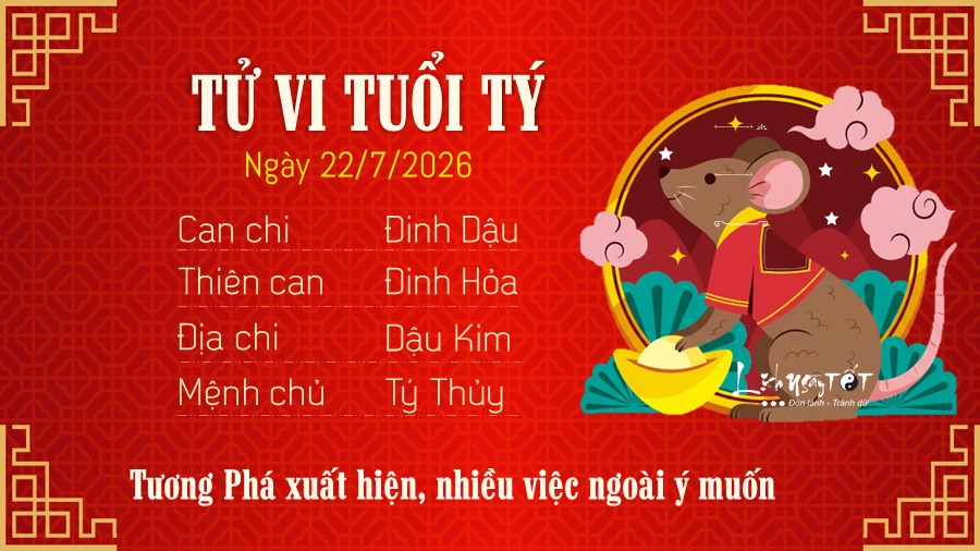 1 Tu vi hang ngay 22-7-2026 - Ty