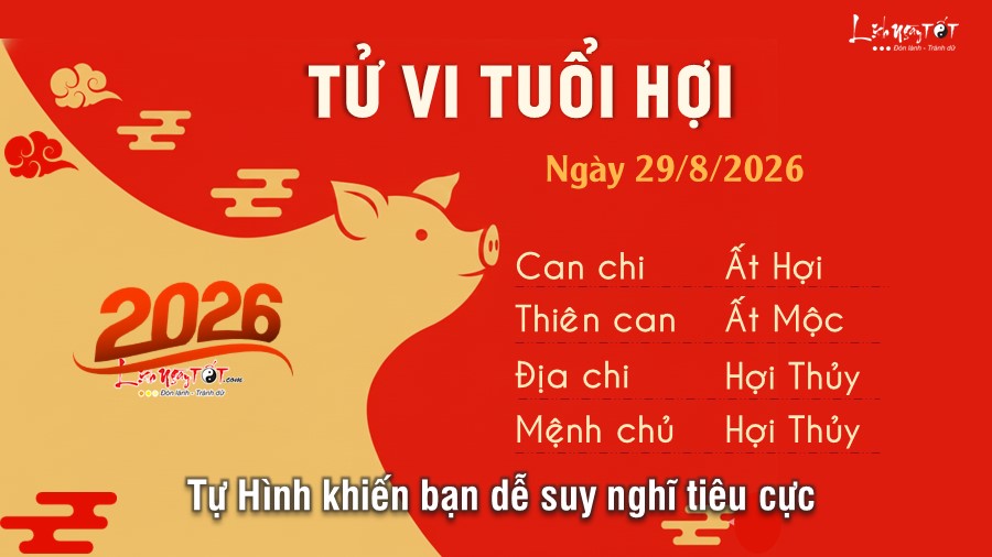 Tu vi hang ngay 29/8/2026 cua 12 con giap - Hoi