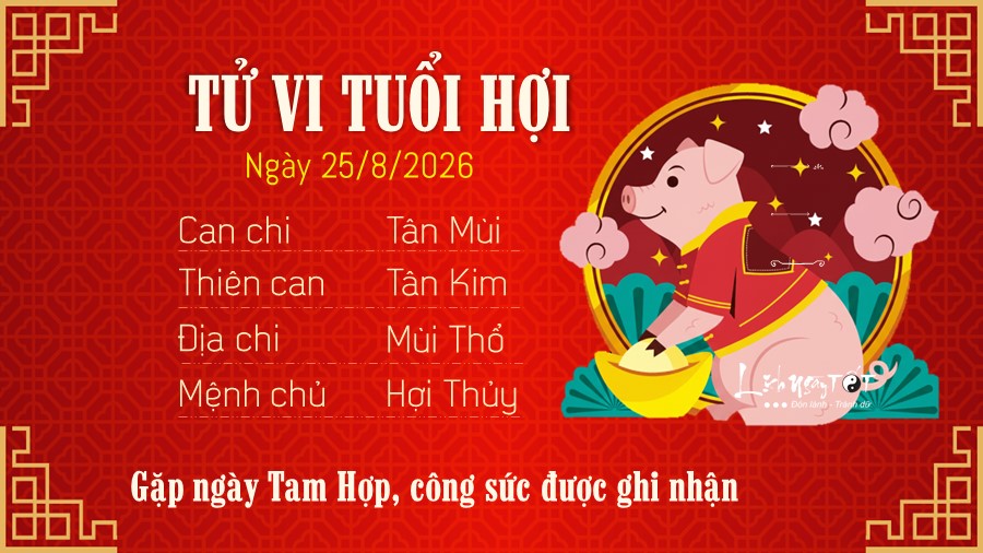 12 Tu vi hang ngay 25-8-2026 - Hoi