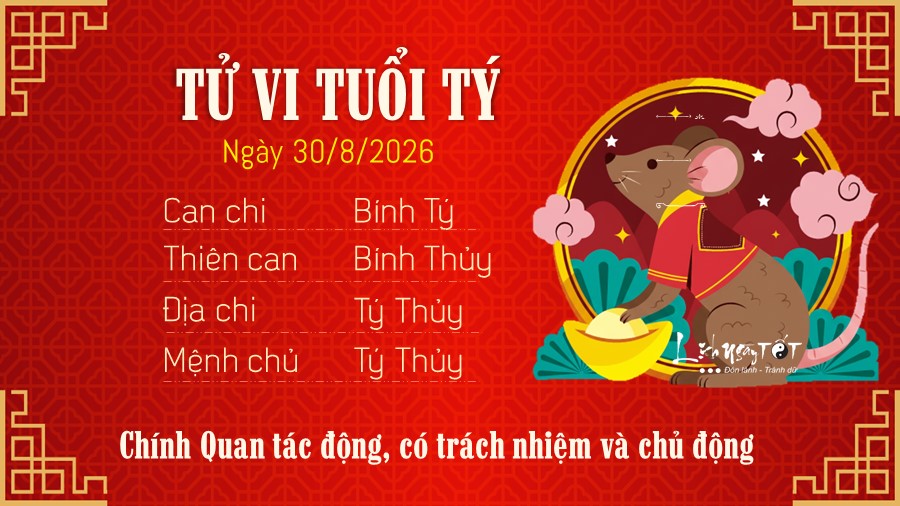 1 Tu vi hang ngay 30-8-2026 - Ty