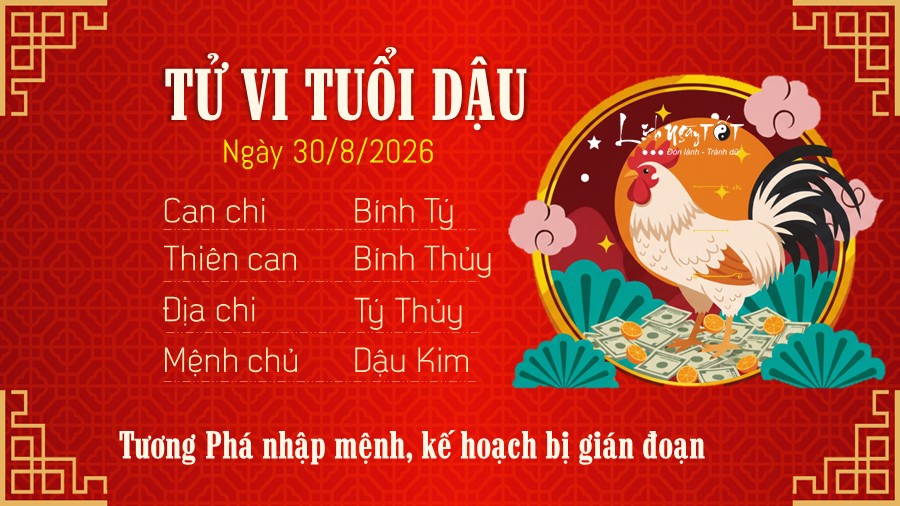10 Tu vi hang ngay 30-8-2026 - Dau