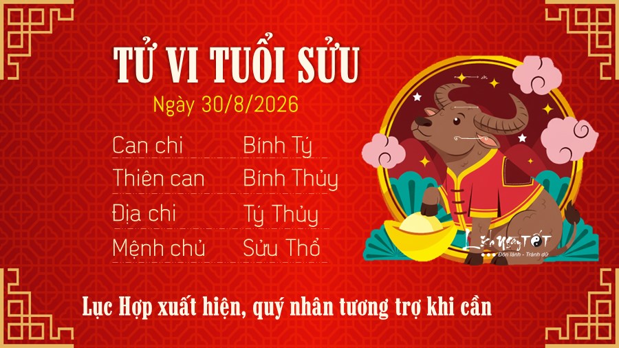 2 Tu vi hang ngay 30-8-2026 - Suu