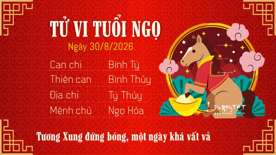 7 Tu vi hang ngay 30-8-2026 - Ngo
