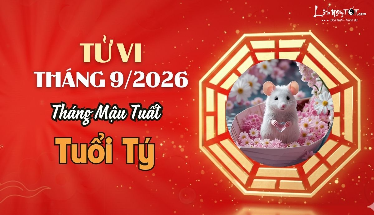 Tu vi thang 9/2026 tuoi Ty am lich
