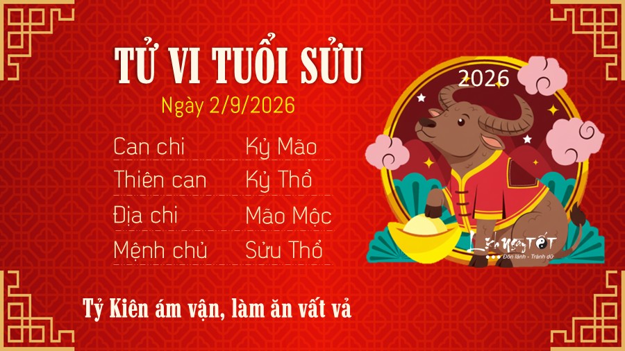 Tu vi hang ngay 2/9/2026 cua Suu