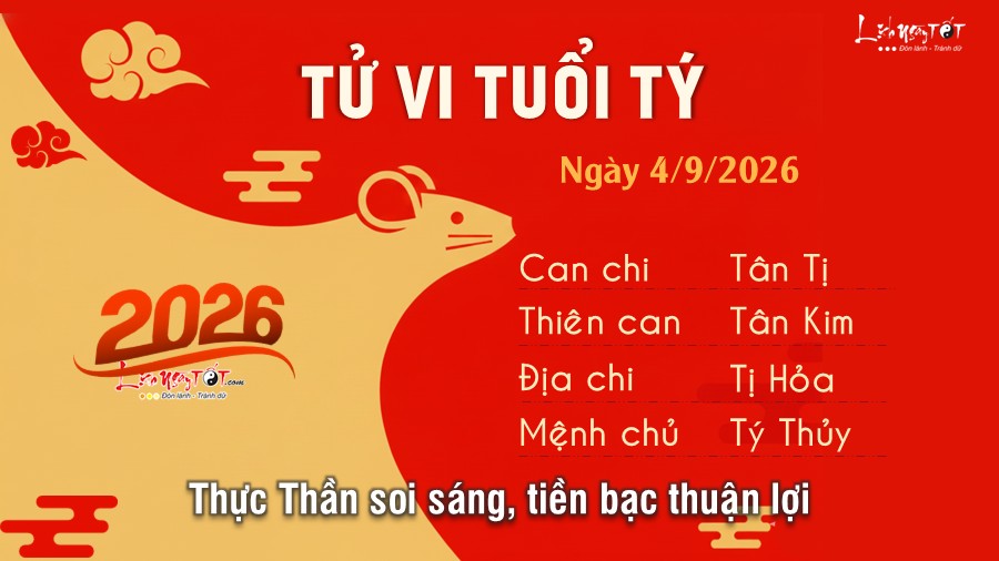 Tu vi hang ngay 4/9/2026 - Ty