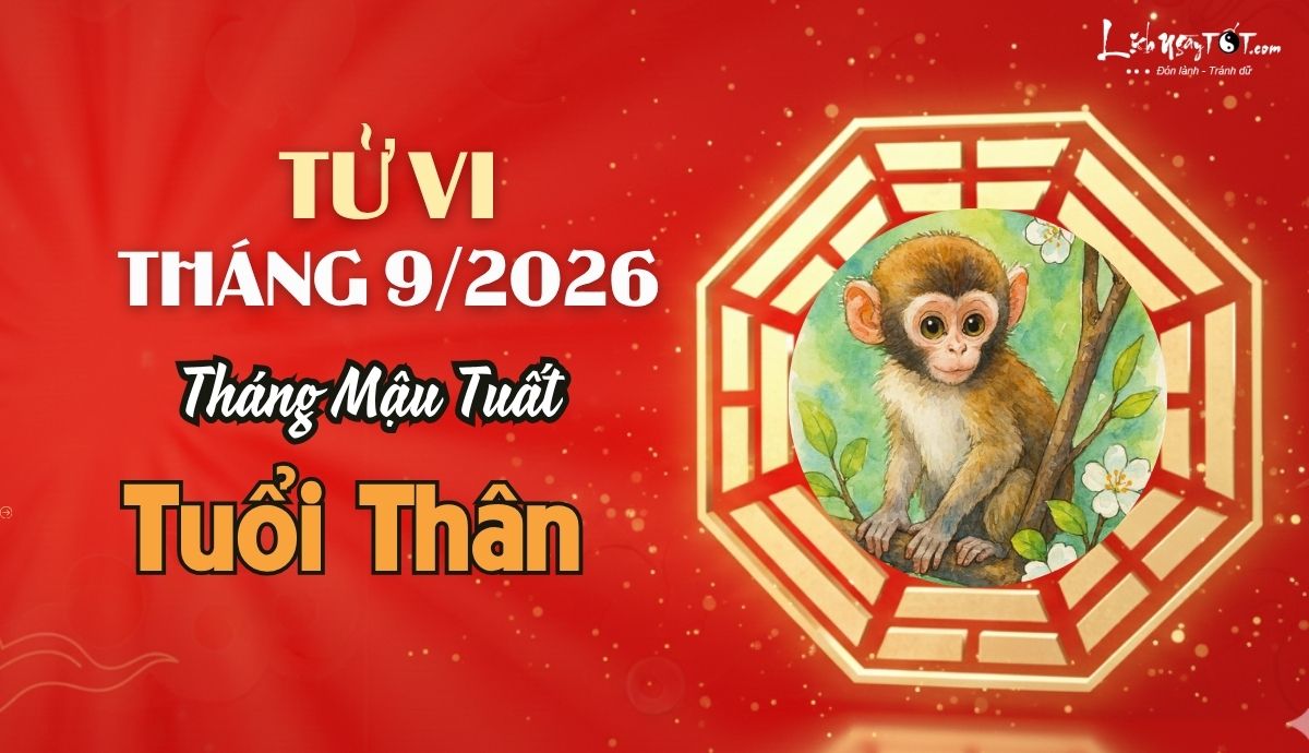 Tu vi thang 9/2026 tuoi Than am lich