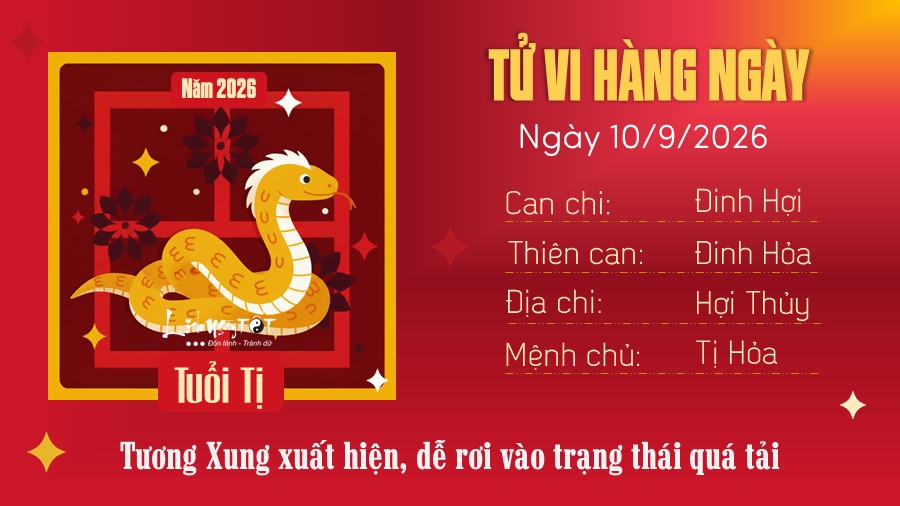 6 Tu vi hang ngay 10-9-2026 - Ti
