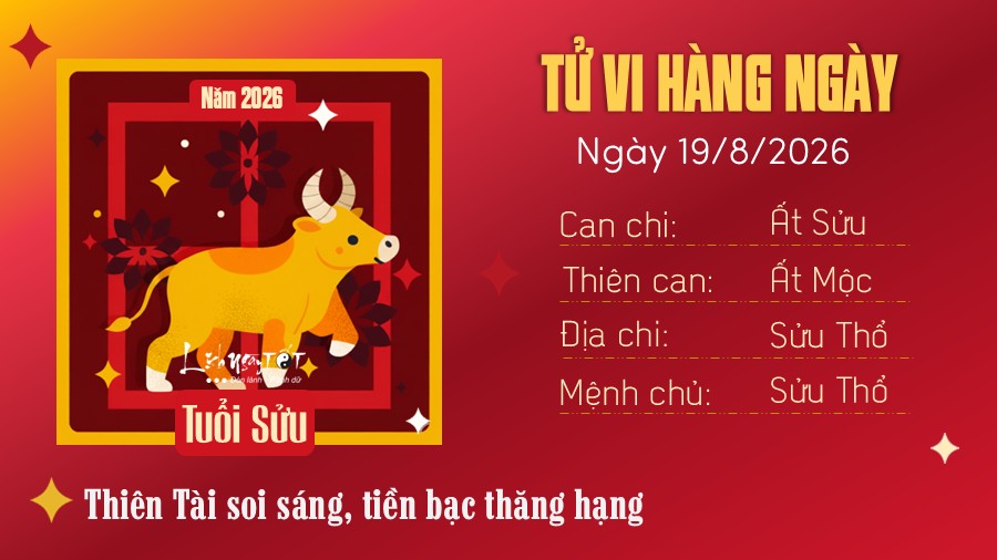 Tu vi hang ngay 19/8/2026 cua Suu