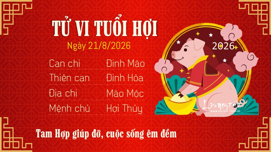 Tu vi hang ngay 21/8/2026 cua Hoi