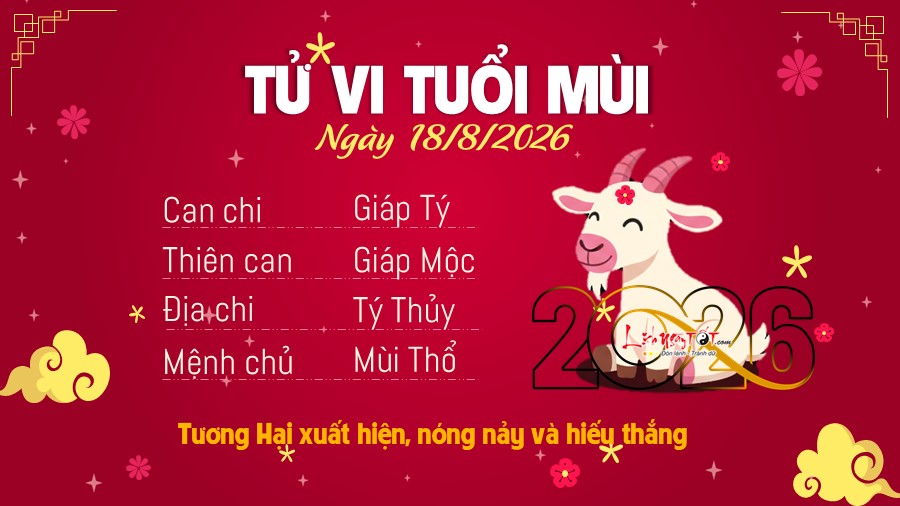 8 Tu vi hang ngay 18-8-2026 - Mui