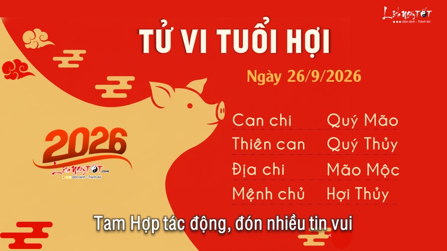 12 Tu vi hang ngay 26-9-2026 - Hoi