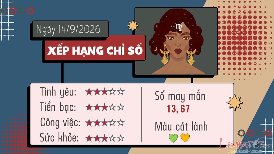 6 Tu vi hang ngay 14-9-2026 - Xu Nu