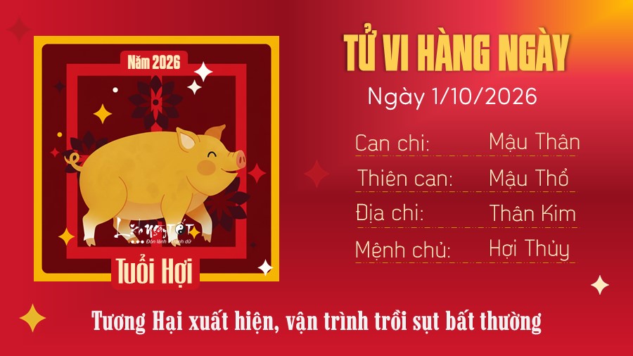 12 Tu vi hang ngay 1-10-2026 - Hoi