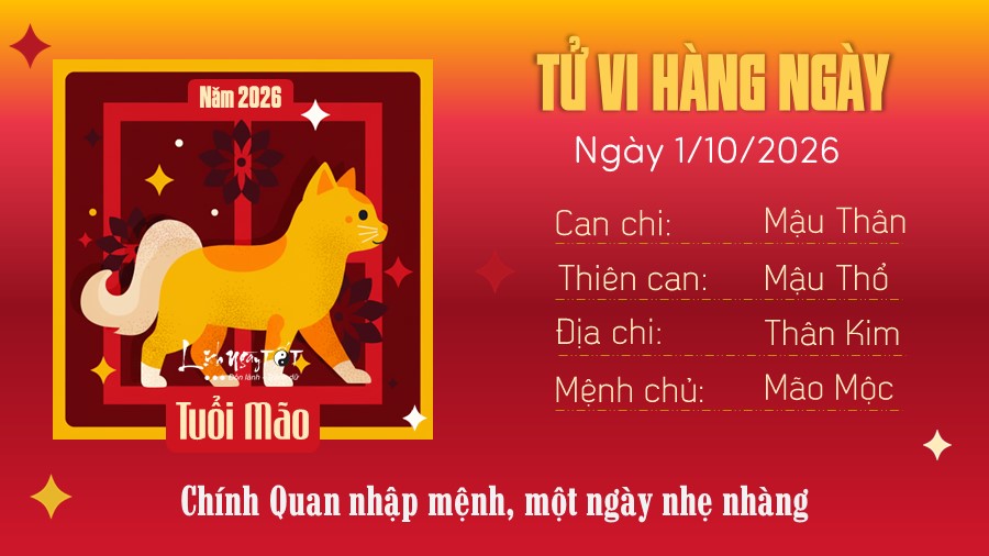 4 Tu vi hang ngay 1-10-2026 - Mao