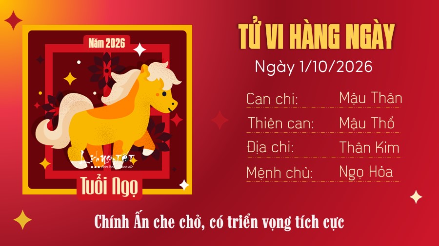 7 Tu vi hang ngay 1-10-2026 - Ngo
