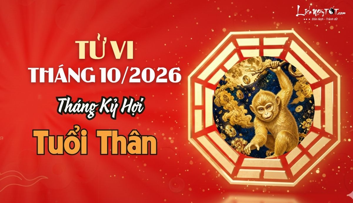 Tu vi thang 10/2026 tuoi Than am lich