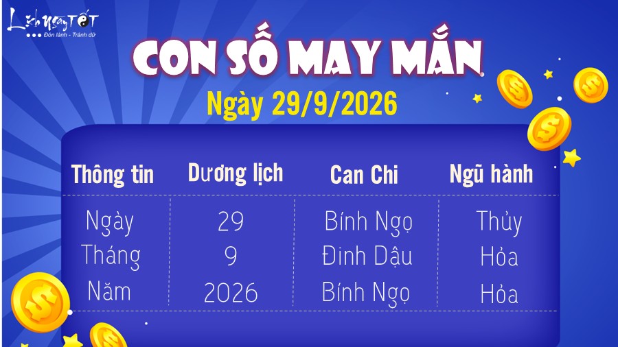 Con so may man hom nay 29-9-2026