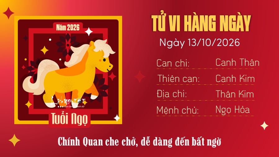 7 Tu vi hang ngay 13-10-2026 - Ngo