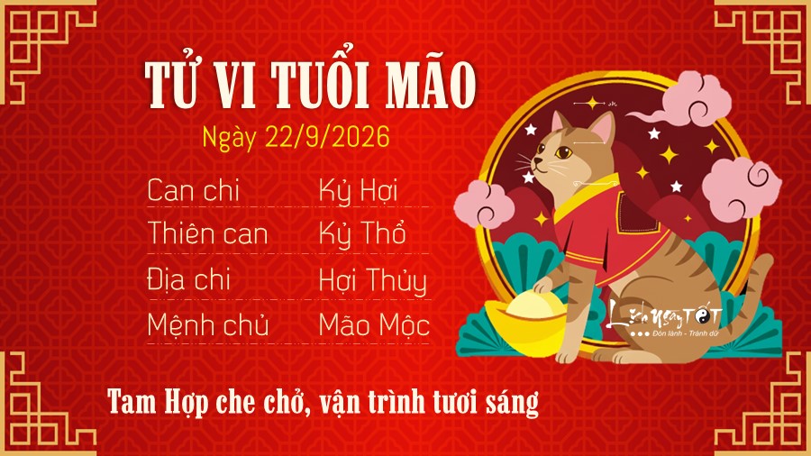 4 Tu vi hang ngay 22-9-2026 - Mao