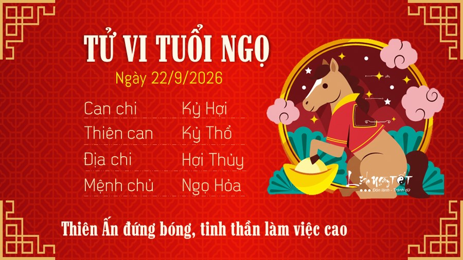 7 Tu vi hang ngay 22-9-2026 - Ngo