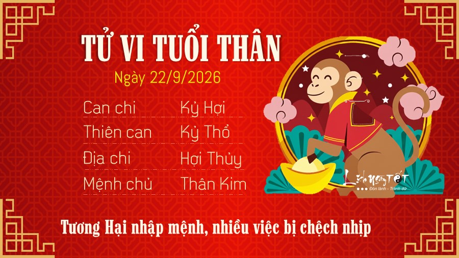 9 Tu vi hang ngay 22-9-2026 - Than