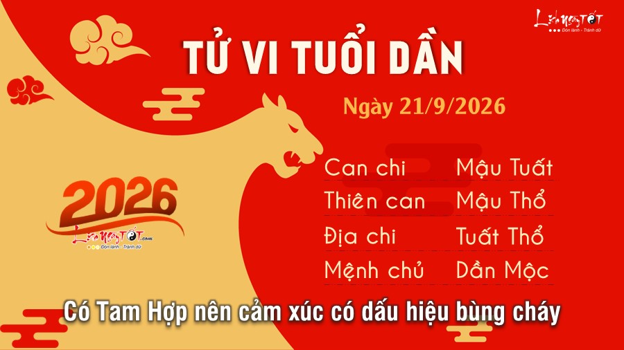 Tu vi hang ngay 21/9/2026 cua 12 con giap - Dan