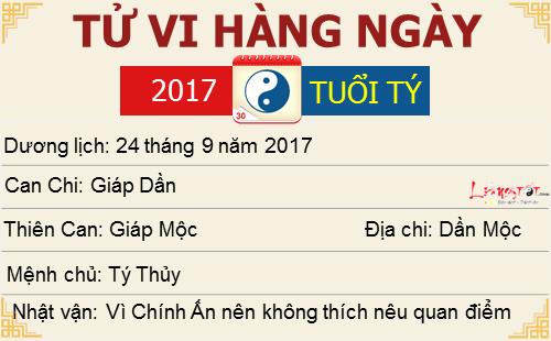 Tu vi tuoi Ty 12 con giap ngay 24 thang 9