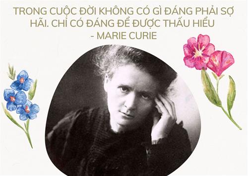 cau noi hay cua Marie Curie