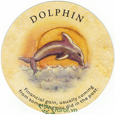 60. Dolphin - Tea Leaf Fortune Cards