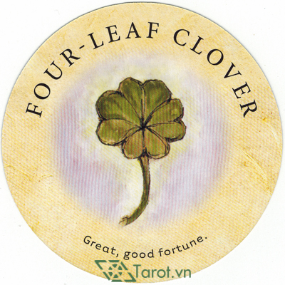 80. Four-leaf Clover - Tea Leaf Fortune Cards